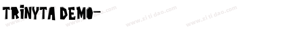 Trinyta Demo字体转换